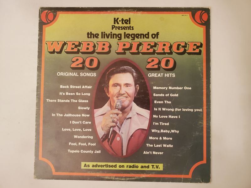 Webb Pierce The Living Legend of Webb Pierce vinyl record